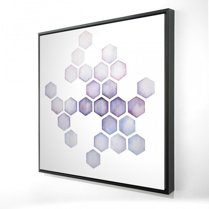«Alveoli Lilac Shapes», toile de fond minimaliste mauve