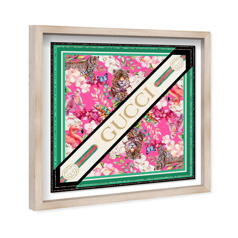 Oliver Gal Blossom Procession Fashion - Luxury Shadowbox Framed Wall Art, 42" H x 42" W, Cream