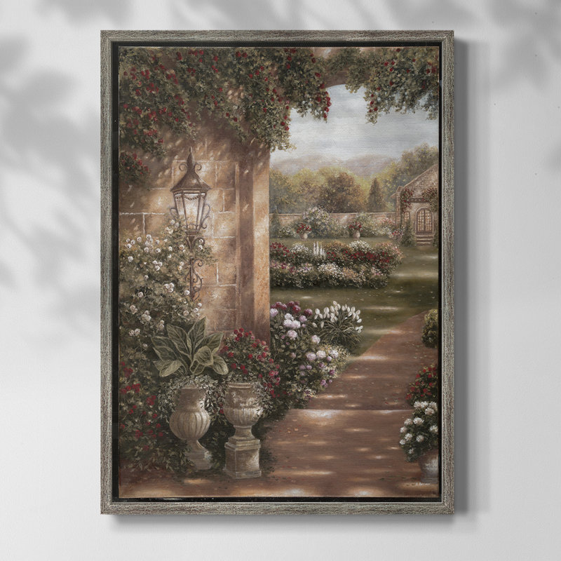 Evening in the Conservatory Framed Print - Solid Wood, 11" H x 9" W