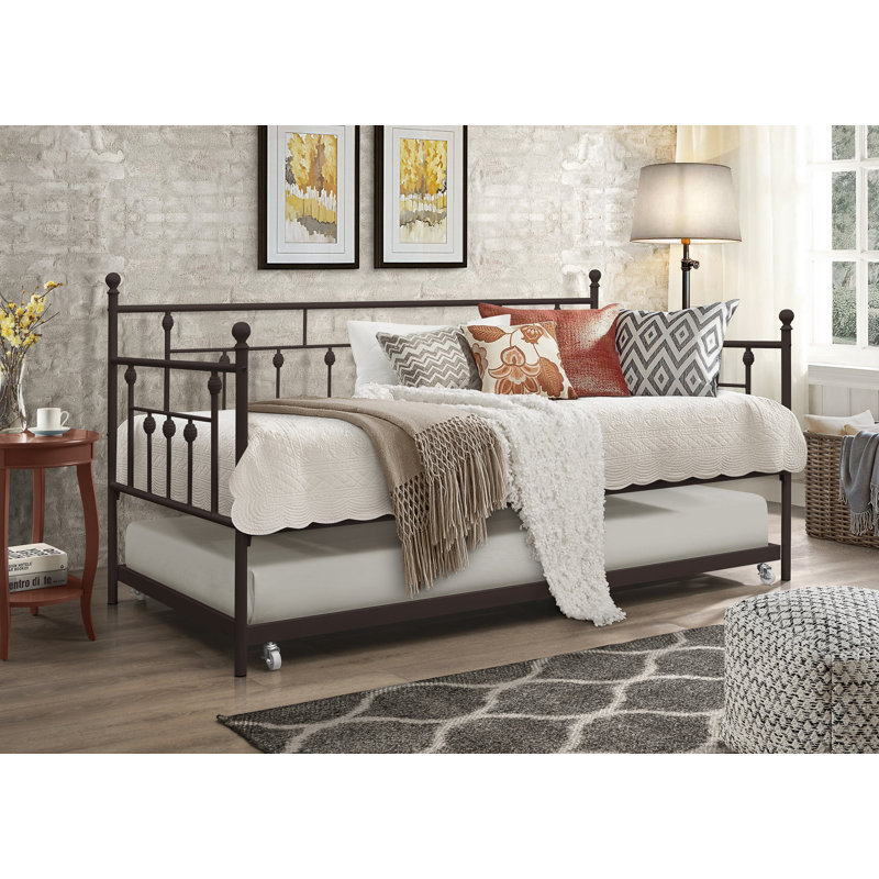 Losh Twin Daybed with Trundle, Copper Brown