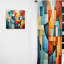 Georgino - Rideau cubisme - Rideau abstrait obscurcissant - 1 panneau-739372586