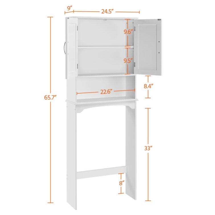 Red Barrel Studio® Crenshaw Freestanding Over-the-Toilet Storage & Reviews