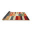 Tapis de zone rouge/mauve contemporaine-1944082703