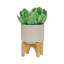 S / 2 5/8 po avec support à bois, beige mat