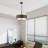 Bevil 4 - Light Dimmable Drum Chandelier
