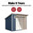 Olympia Wood Storage Shed 10 ft. W x 7.5 ft. D (Professional Installation Available)-113449483
