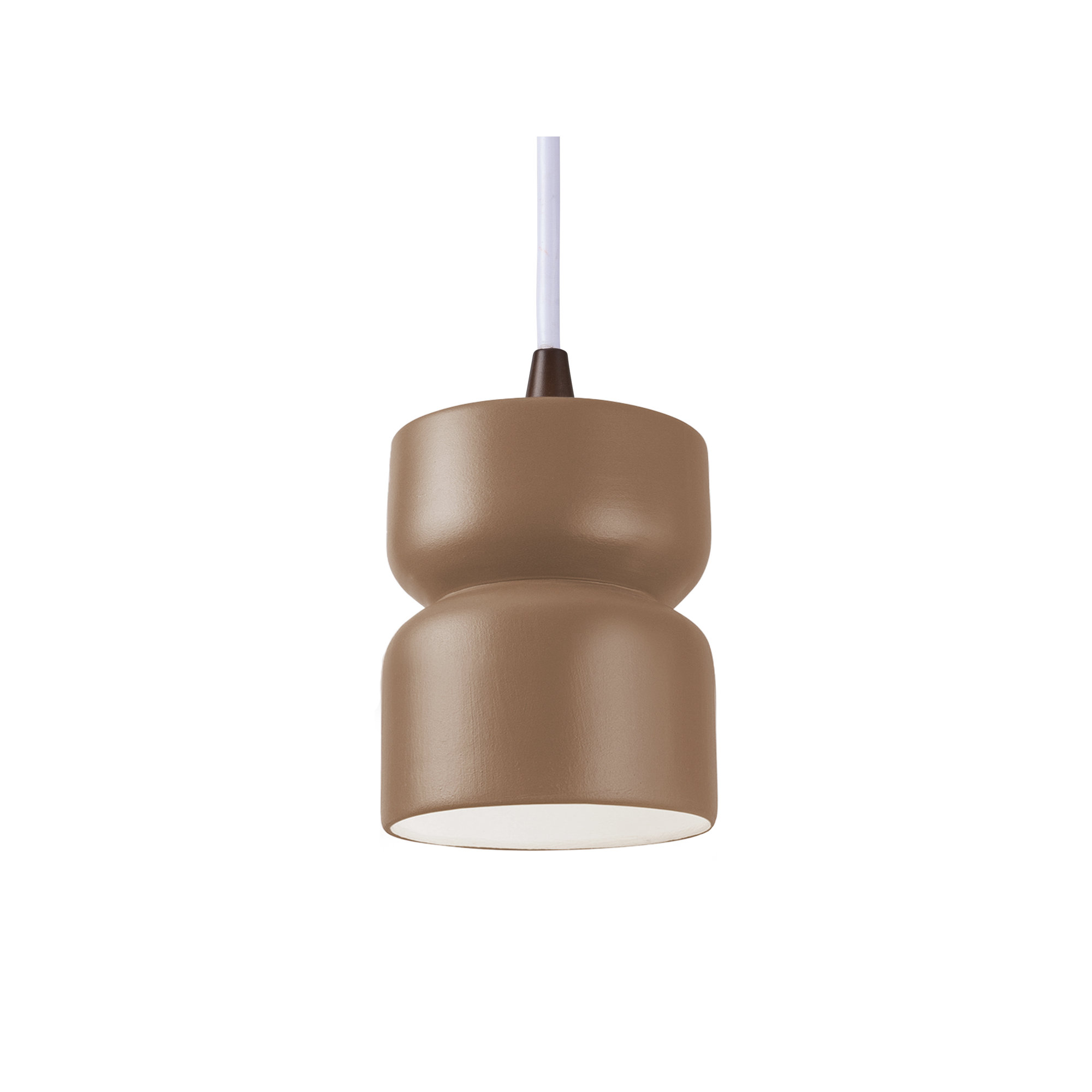 Nysta Ceramic Dimmable Pendant, Dark Bronze, Adobe