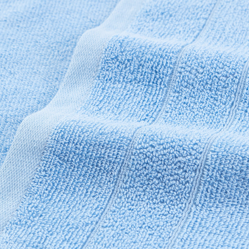 Family Essentials Washcloths (Pack of 12), 12x12, Cotton, Heritage Blue
