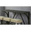 Table de salle à manger brune 4 pièces ensemble de table de salle à manger unique avec 3 tabourets USB capitonnés Beige