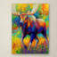 «Bull Moose» par Kucera, reproduction sur toile tendue-22074088