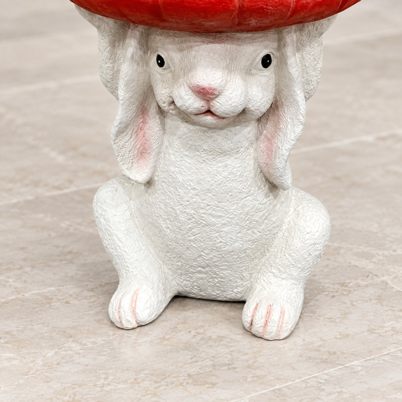 Bunny Side Table with Carrot Tray