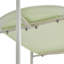 Chariot de rangement Moon pour espace de vie principal, chariot mobile nordique avec conception à deux couches, structure en forme de T, style Artsy, ABS et acier (Q235)