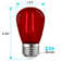 0.5 Watt S14 LED Colored String Light Bulb, E26/Medium (Standard) Base