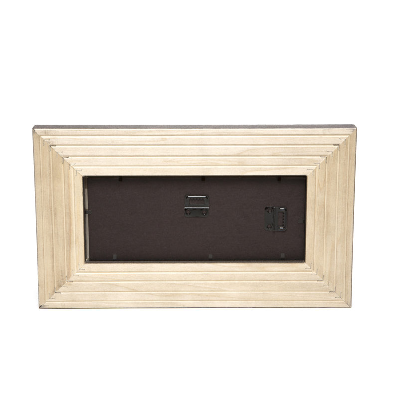 Cadre photo simple en bois vieilli Vioria, 4 po x 10 po