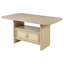Table de salle à manger à hauteur de comptoir en chêne beige