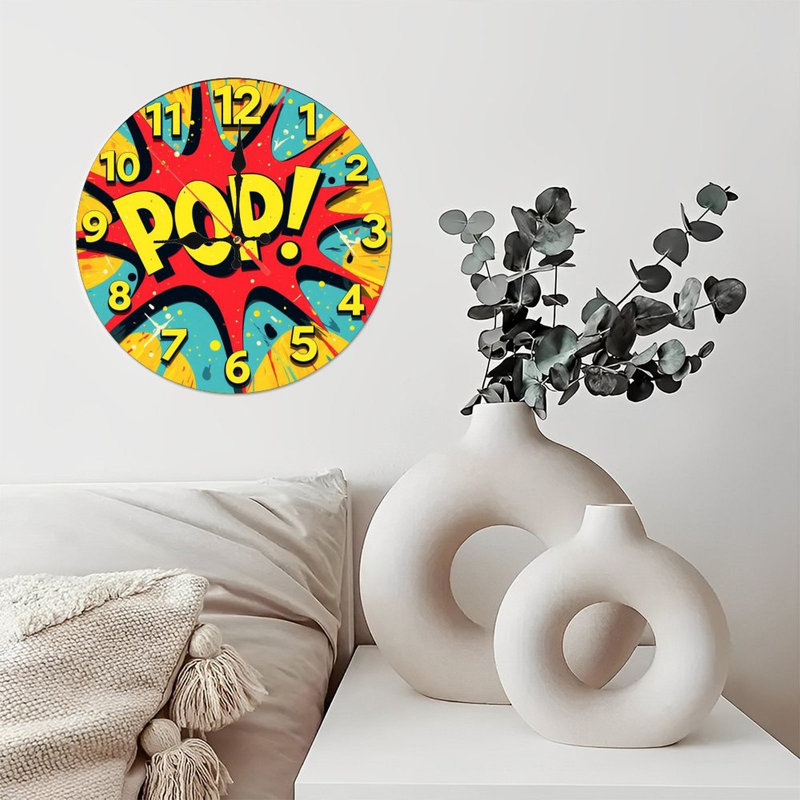 horloge comique et pop