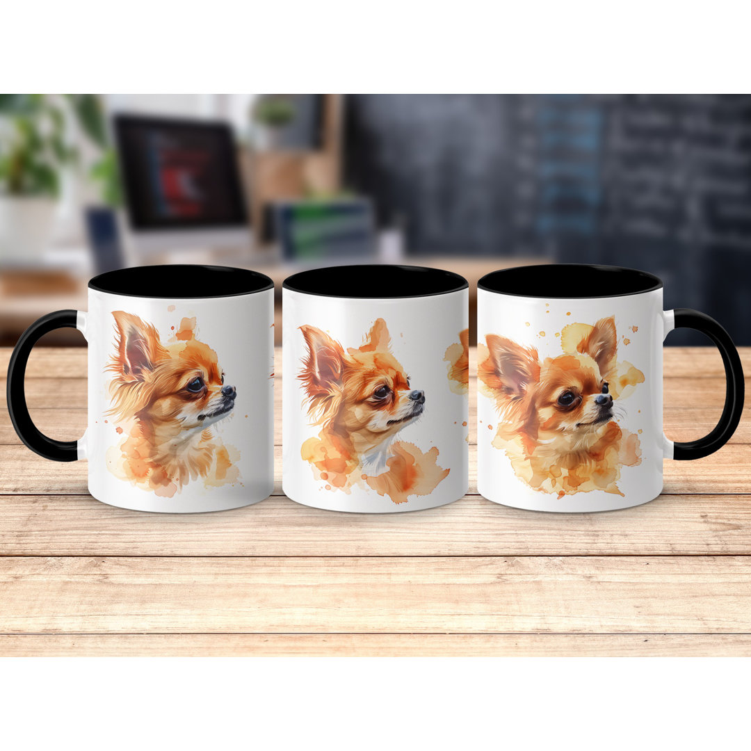 Chihuahua Watercolor Design 11oz Coffee Mug