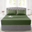Aspire Homeware Luxury 40cm Deep Striped Fitted Sheet for Hotel Style Bedroom Comfort-1100328279-1100328281