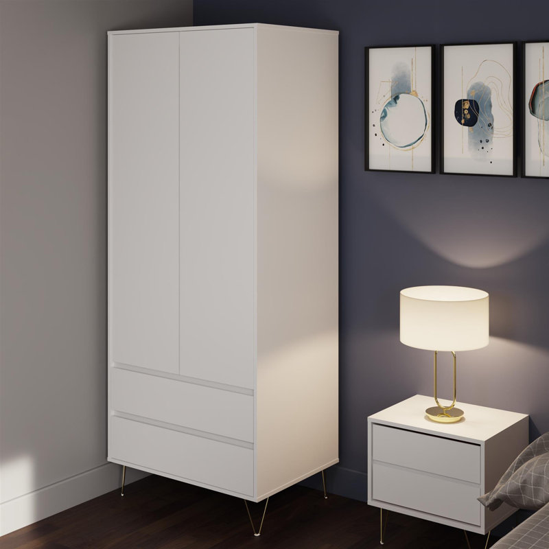 2 Door Manufactured Wood Wardrobe