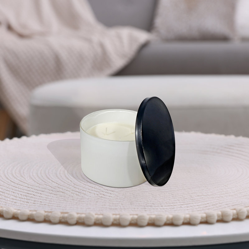 Bougie parfumée à 3 mèches de bougie blanche lavande - ensemble de 2, Pot de 140 oz