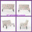 Fauteuil d'appoint rembourré Classic Linen - Élégance et confort intemporels-1252394675