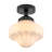  Glint 1- Light Schoolhouse Glass Flush Mount Ceiling Light for Hallway-1097266423