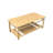Zen Coffee Table with Bottom Shelf