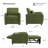 Pebblea Chenille Convertible Chair Bed-123709642