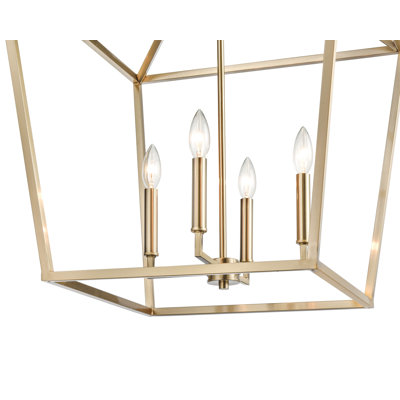 Lustre géométrique à 4 lumières Poisson