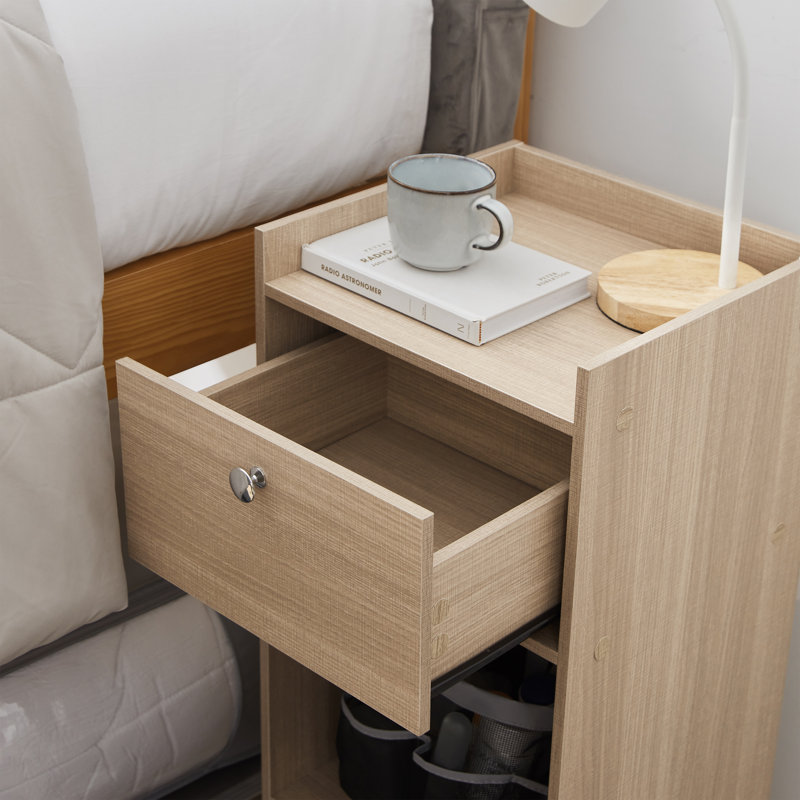Yak About It Extra Tall Nightstand, Natural