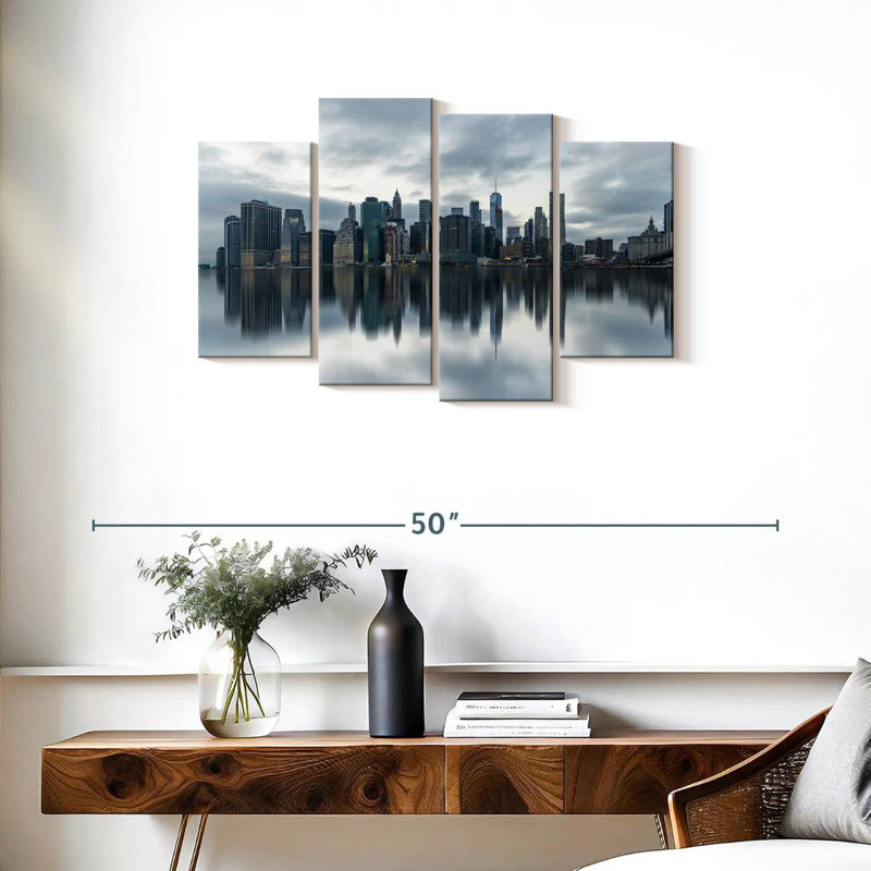 Sireci New York Skyline Reflection, 22" H x 36" W