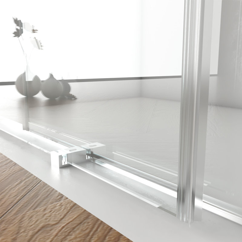 Porte de douche sans cadre l 56 "-60" x H 70 "