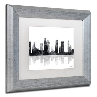 « houston texas horizon bg-1 », impression sur toile encadrée
