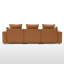 Canapé modulaire rembourré avec coussins 108 po Makassar-826180323