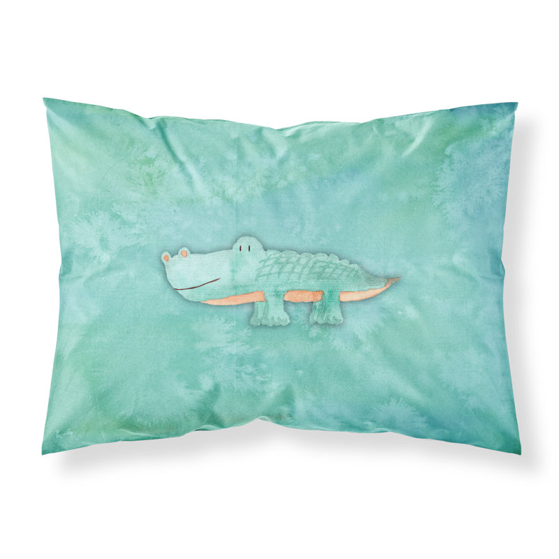 Taie d’oreiller aquarelle alligator