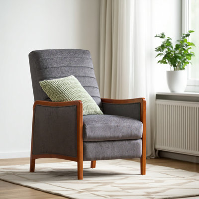 Fauteuil inclinable en bois de bouleau Ryka