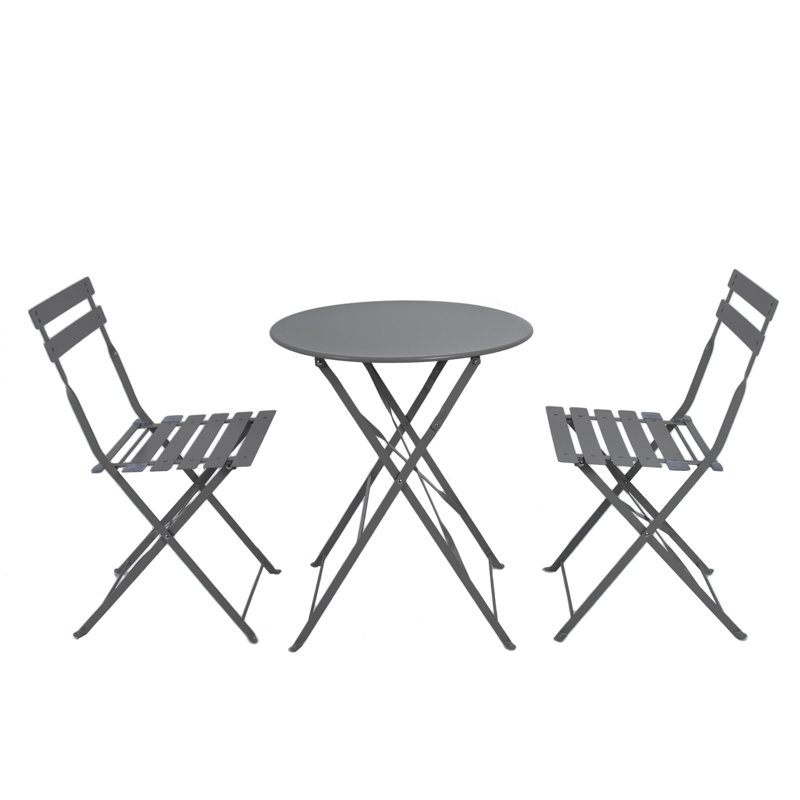 Round 3 - Piece 2 - Person 60Cm L Outdoor Table Set
