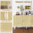 Sideboard Buffet Cabinet, Kitchen Cabinet, Coffee Bar Cabinet With 3 Rattan Doors And Adjustable Shelves-50306836