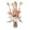Peony and Pear Blossom Mixed Centerpiece in Vase