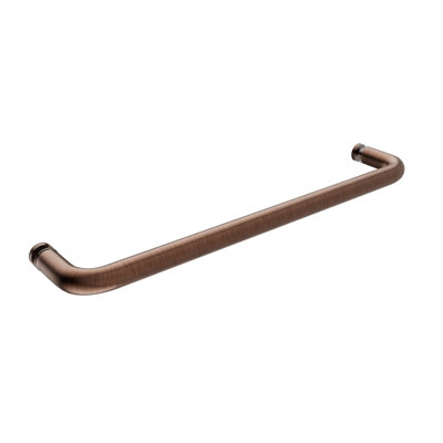 Brixwell TB-18SM-ACP 18" Single Mount Tubular Towel Bar no/Washers Antique Copper