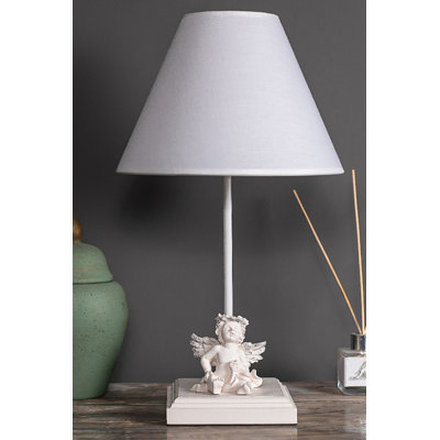 Lampe de table blanche 16,5 po
