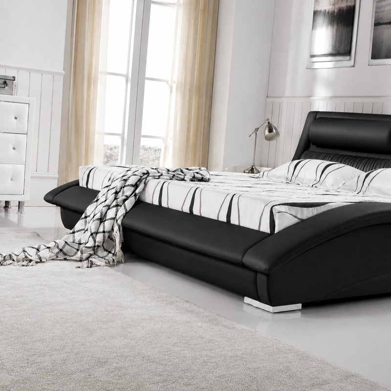 One Upholstered Platform Bed, King