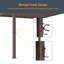 Pergola d'extérieur réglable en métal avec persiennes-105535851