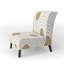 Fauteuil de chambre circulaire rembourré Mid-Century