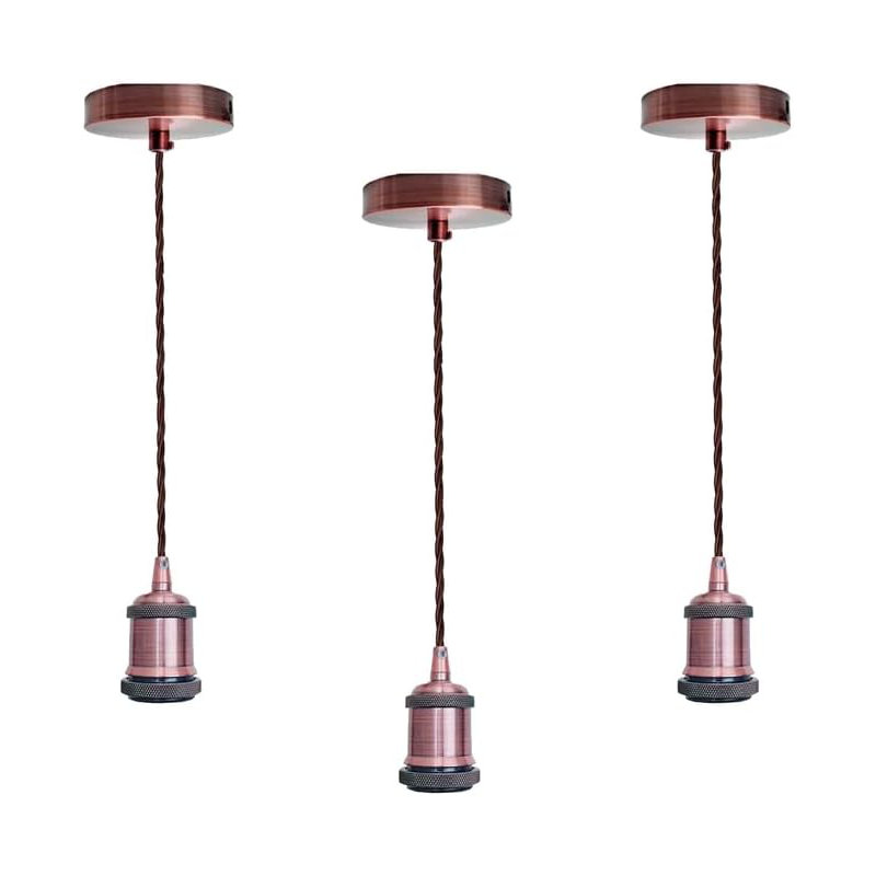 3 - Light Single Pendant, Copper