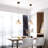 Glass Shell Height-Adjustable Pendant Light (E26 3-Color Bulb Included)