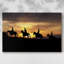 Cowboys du coucher du soleil - Cavas enveloppés de galerie-1185667772