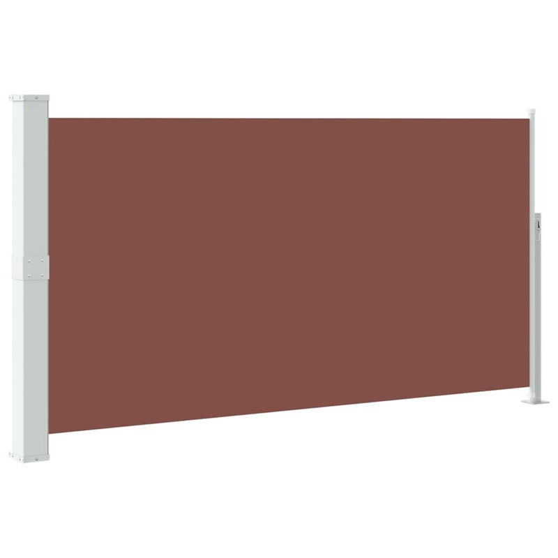Auvent latéral rétractable vidaXL en polyester rectangulaire, Crème, 63 po x 118,1 po