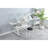 Adjustable Tempered Glass Drafting Printing Table With Chair-541430864