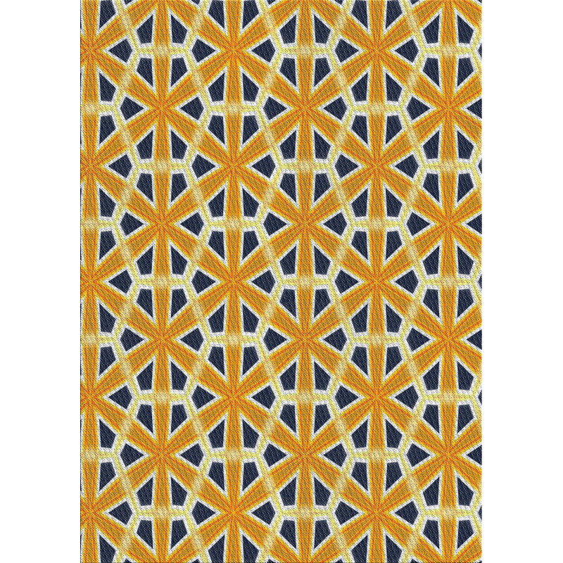 Tapis jaune en laine touffeté à la main Babineaux